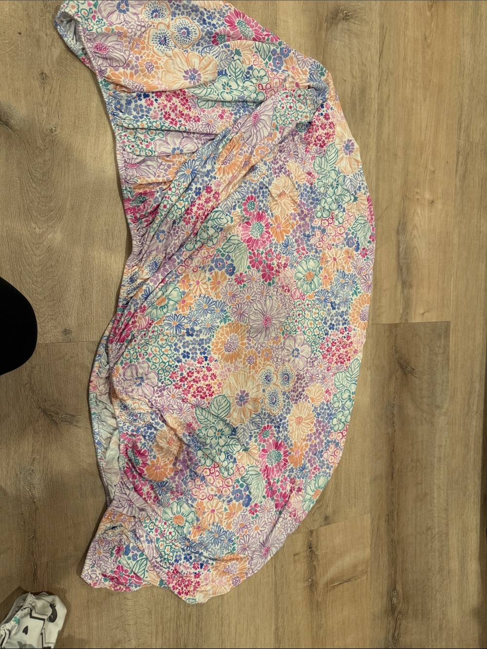 Floral Multicolor little sleepies crib sheets